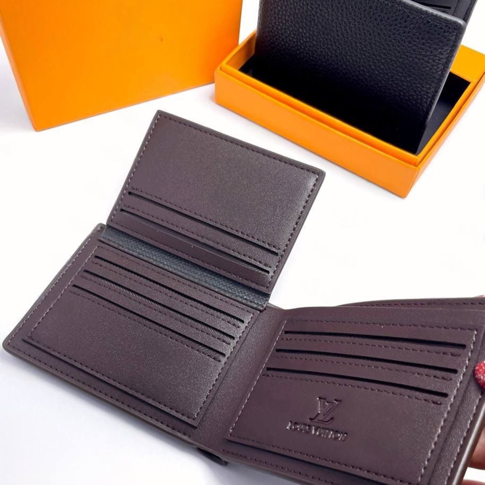 Louis Vuitton Black Leather Wallet #1