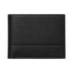 BOSS Black Wallet and Matching Keychain Gift Set #1
