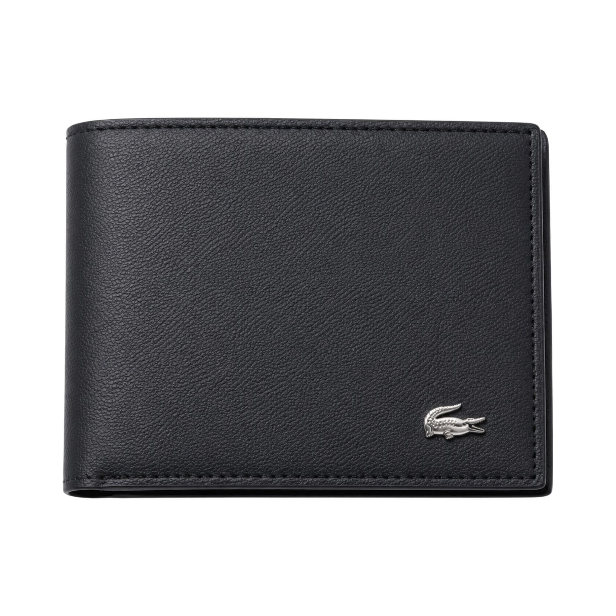 Lacoste Black Wallet and Matching Keychain Gift Set #1