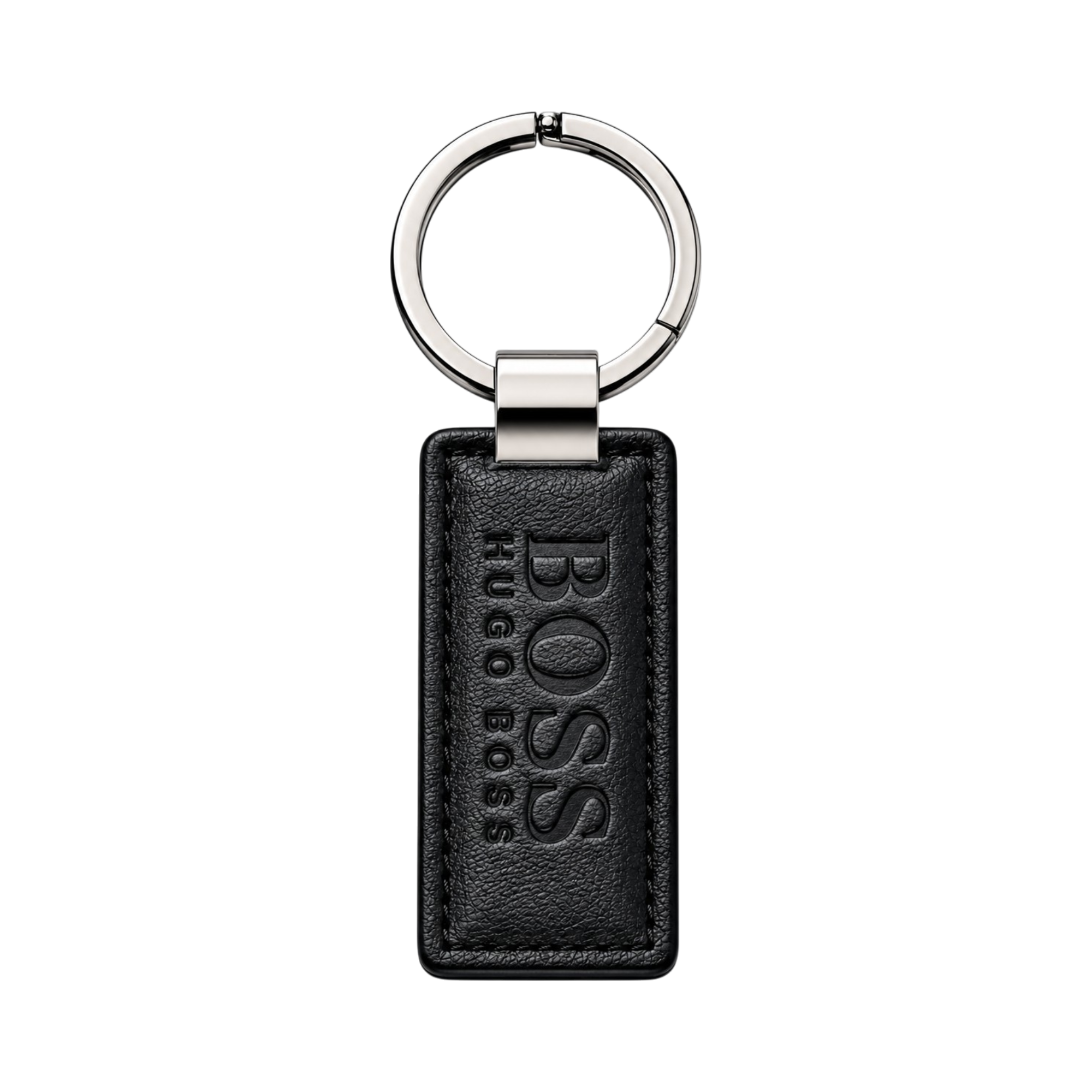 BOSS Black Wallet and Matching Keychain Gift Set #1