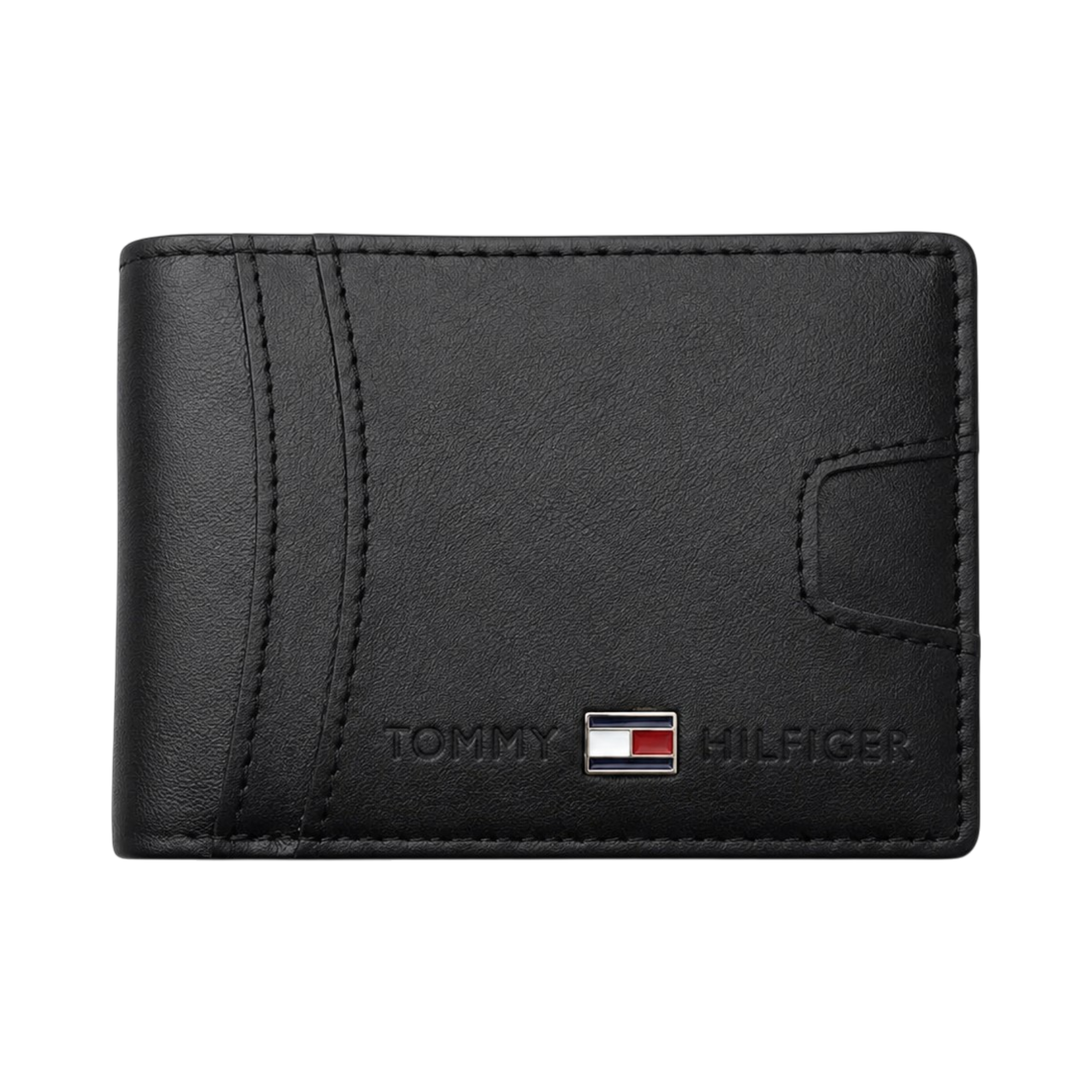 Tommy Black Leather Wallet #4