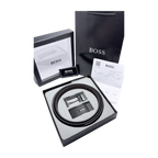 BOSS Black Leather Two Faces Belt Set