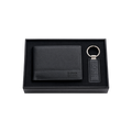 BOSS Black Wallet and Matching Keychain Gift Set #1