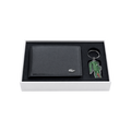 Lacoste Black Wallet and Matching Keychain Gift Set #1