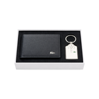Lacoste Black Wallet and Matching Keychain Gift Set #2