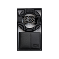 BOSS Black Leather Wallet and Belt Gift Set #1