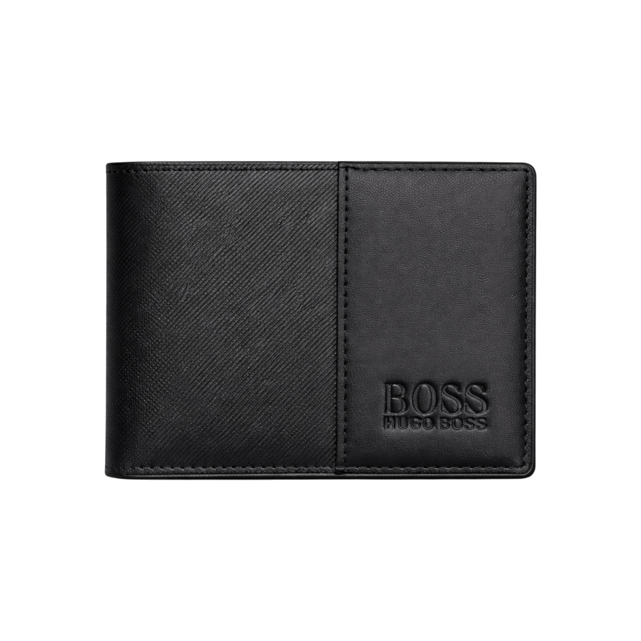 BOSS Black Leather Wallet and Belt Gift Set #1