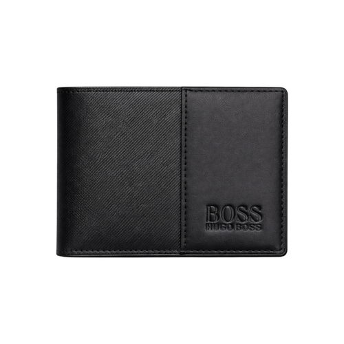 BOSS Black Leather Wallet and Belt Gift Set #1