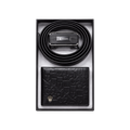 Rolex Black Leather Wallet and Belt Gift Set #1