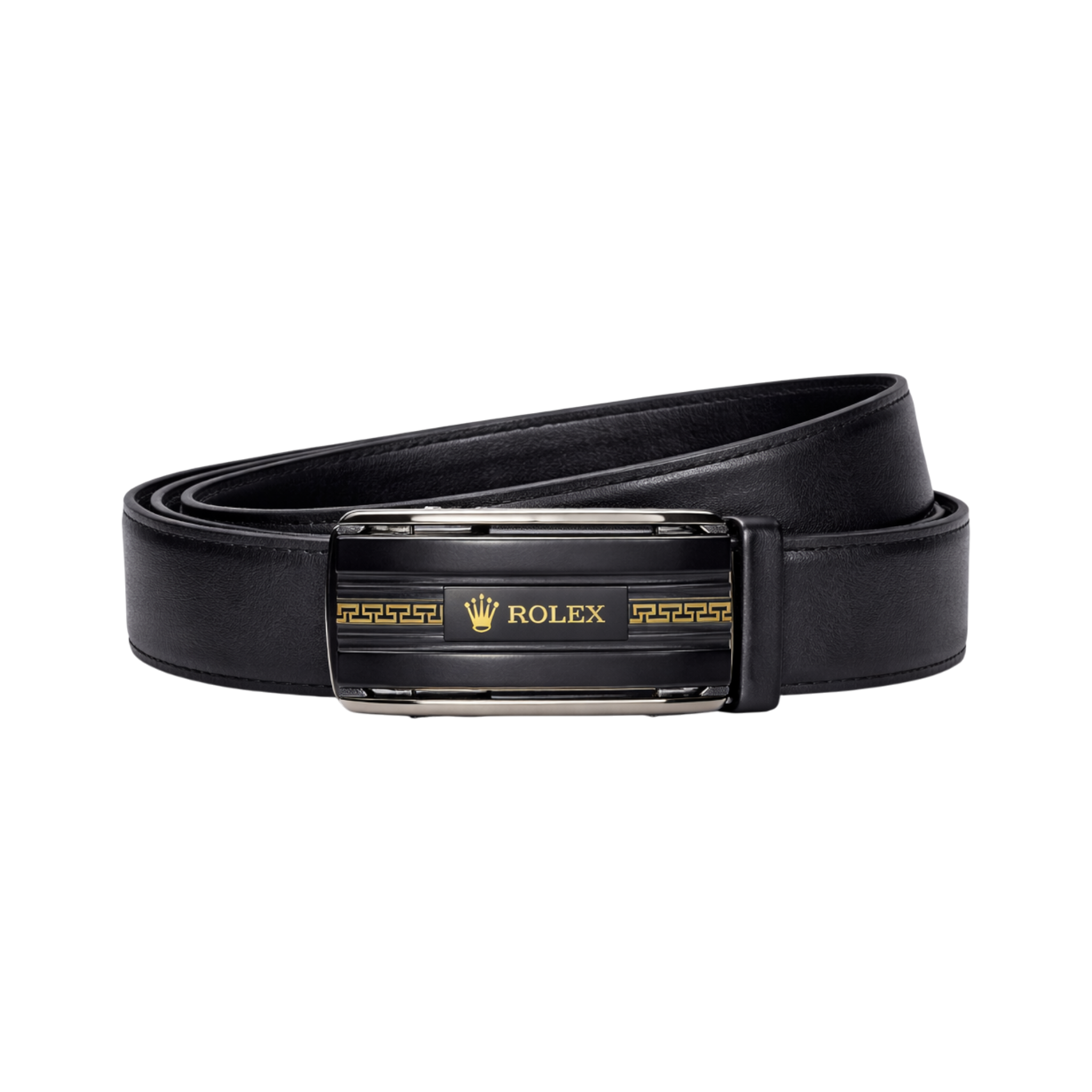 Rolex Black Leather Wallet and Belt Gift Set #2