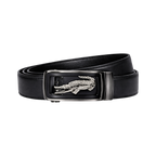 Lacoste Black Leather Wallet and Belt Gift Set #1