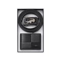 Lacoste Black Leather Wallet and Belt Gift Set #1
