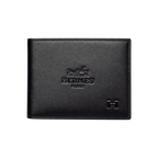 Hermes Black Leather Wallet and Belt Gift Set #1