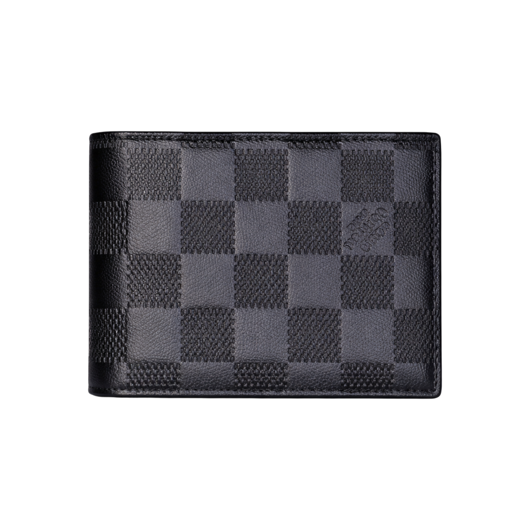 Louis Vuitton Black Leather Wallet and Belt Gift Set #1