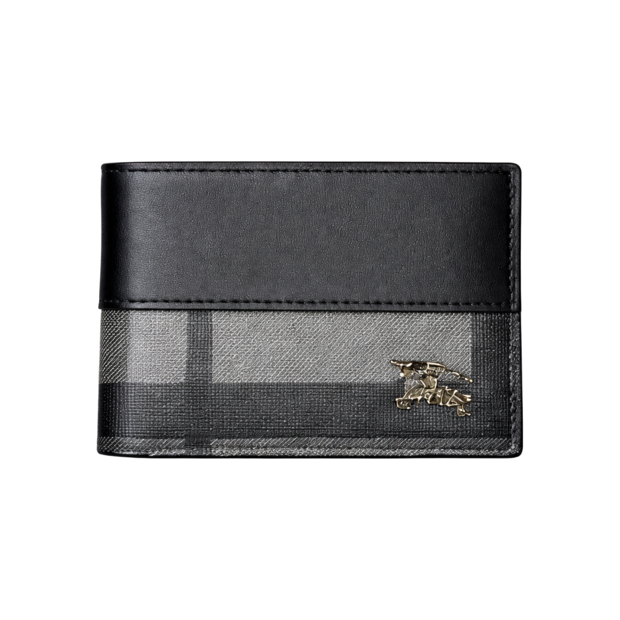 Burberry Black Leather Wallet and Belt Gift Set #1