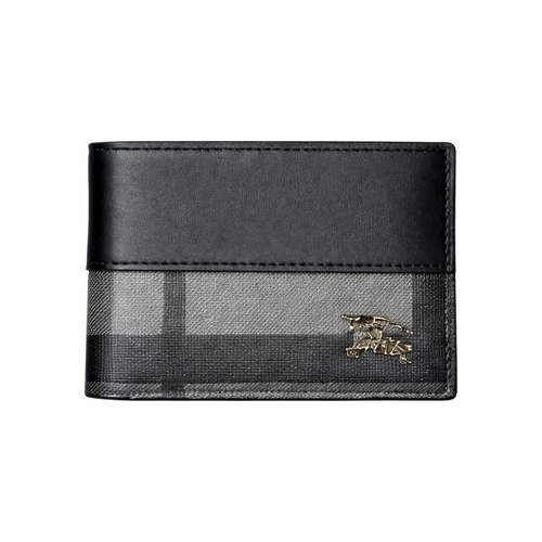 Burberry Black Leather Wallet and Belt Gift Set #1