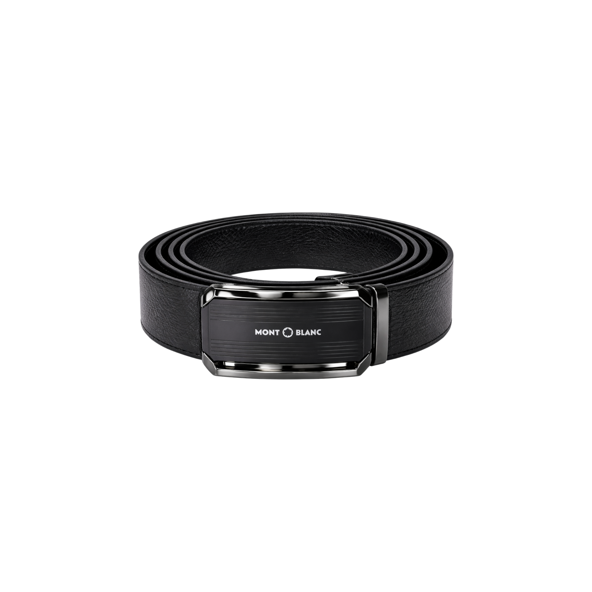 Mont Blanc Black Leather Wallet and Belt Gift Set #1