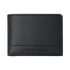 Calvin Klein Black Wallet and Matching Keychain Gift Set #1