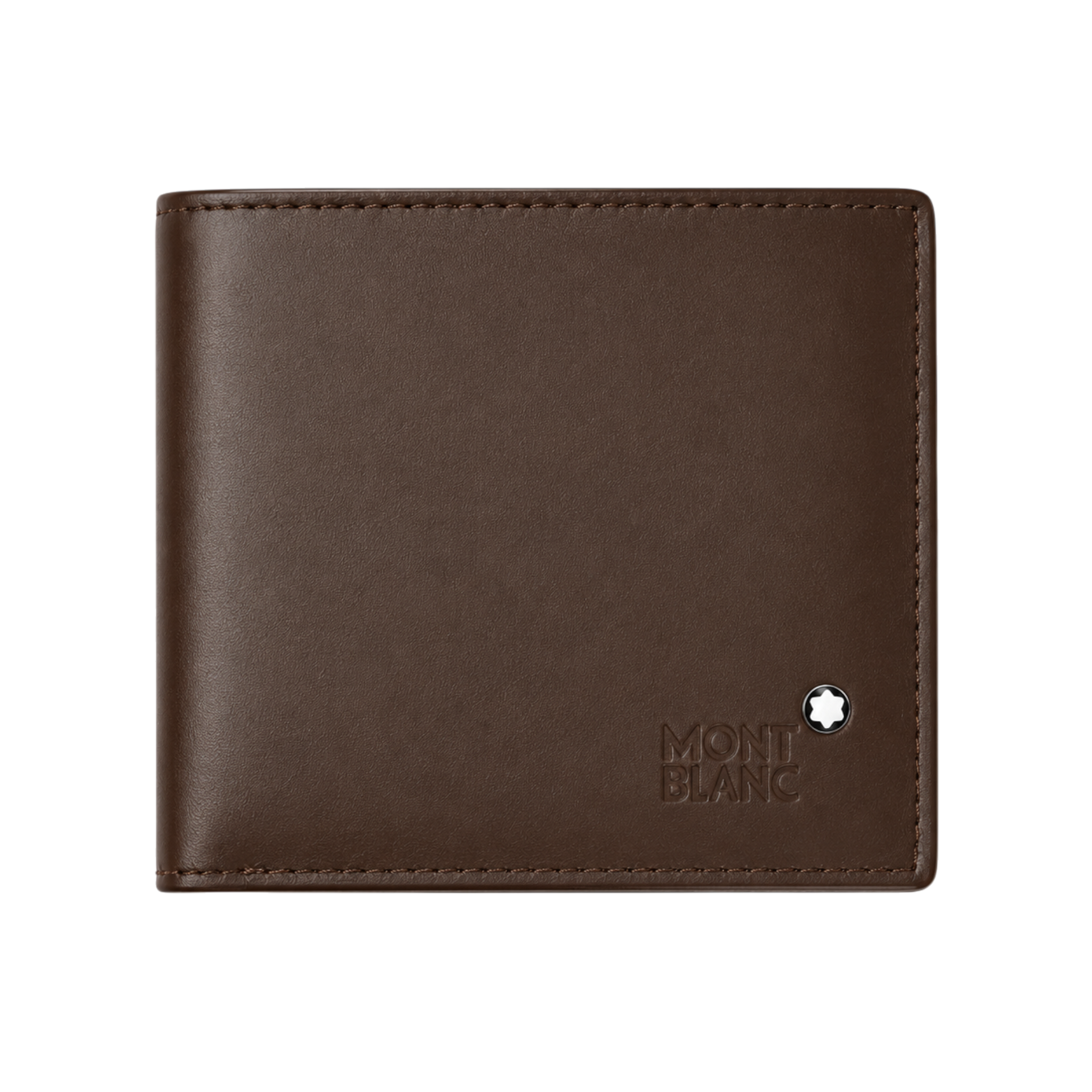 Mont Blanc Brown Leather Wallet, Card Holder and Keychain Gift Set