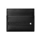 Mont Blanc Black Leather Wallet, Card Holder and Keychain Gift Set #1