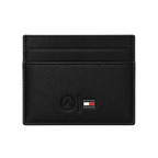 Tommy Black Leather Wallet, Card Holder and Keychain Gift Set #1