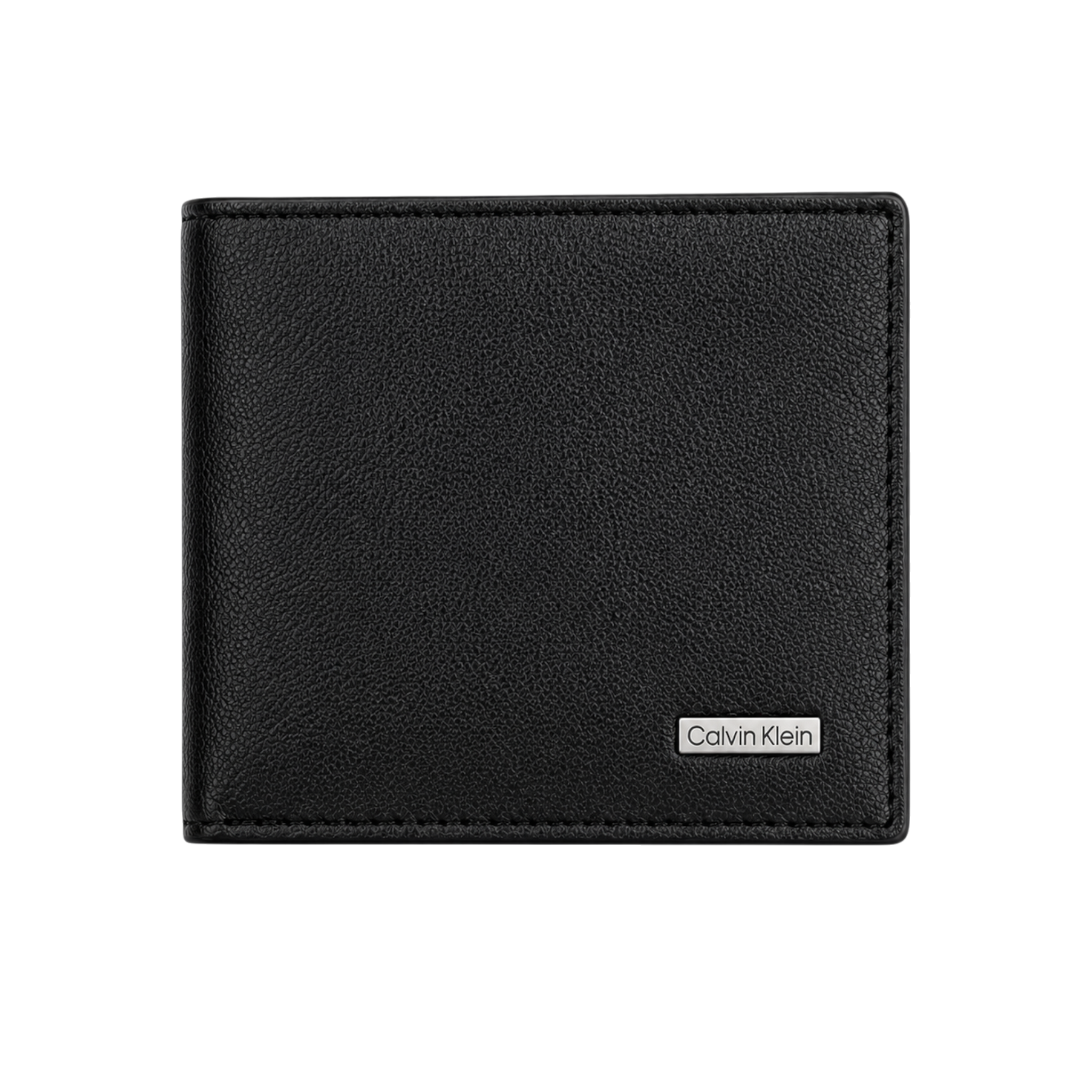 Calvin Klein Black Leather Wallet, Card Holder and Keychain Gift Set #1