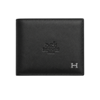 Hermès  Black Leather Wallet, Card Holder and Keychain Gift Set #1