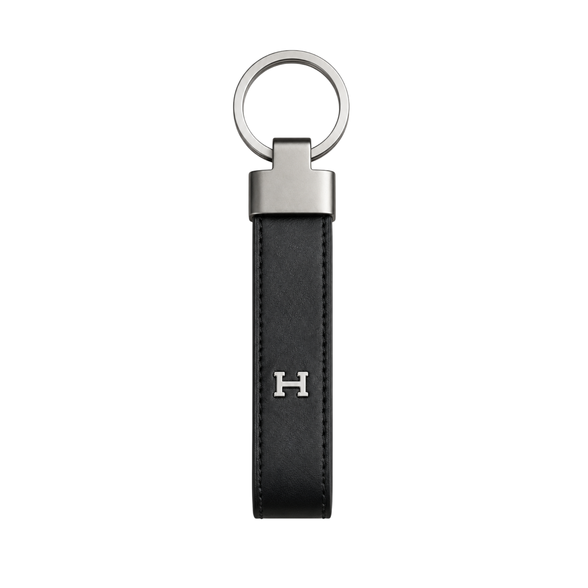 Hermès  Black Leather Wallet, Card Holder and Keychain Gift Set #1
