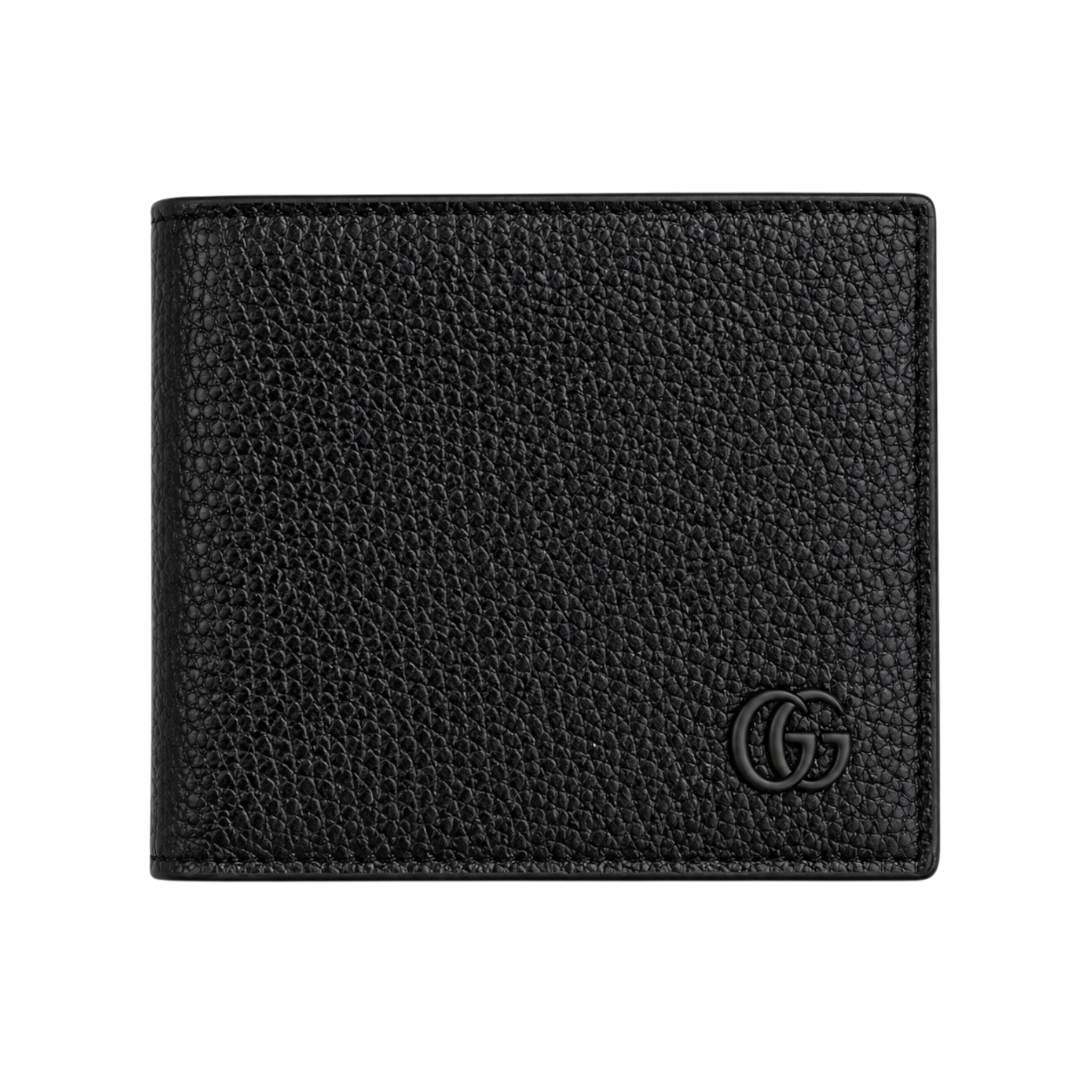 Gucci Black Leather Wallet, Card Holder and Keychain Gift Set