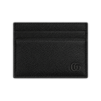 Gucci Black Leather Wallet, Card Holder and Keychain Gift Set