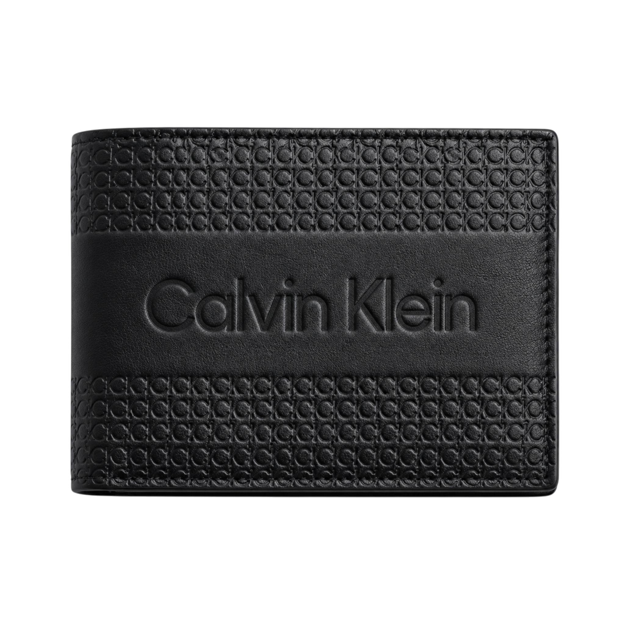 Calvin Klein Black Leather Wallet, Card Holder and Keychain Gift Set #2