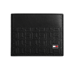 Tommy Black Leather Wallet, Card Holder and Keychain Gift Set #2
