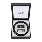 Mont Blanc Brown Leather Two Faces Belt Set