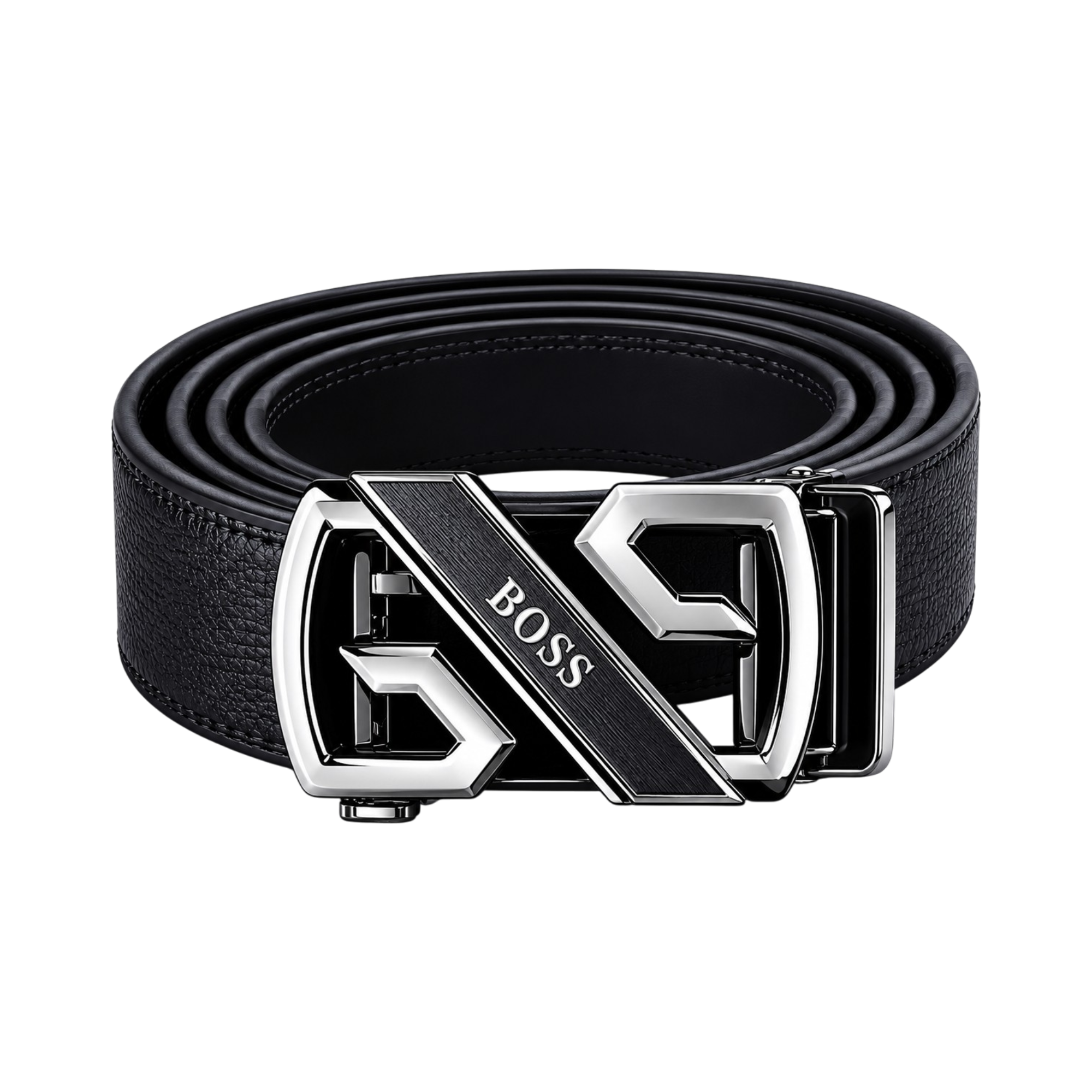 BOSS Black Leather Wallet and Belt Gift Set #2