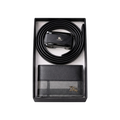 Burberry Black Leather Wallet and Belt Gift Set #1