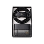 Burberry Black Leather Wallet and Belt Gift Set #1