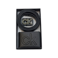 Calvin Klein Black Leather Wallet and Belt Gift Set #1