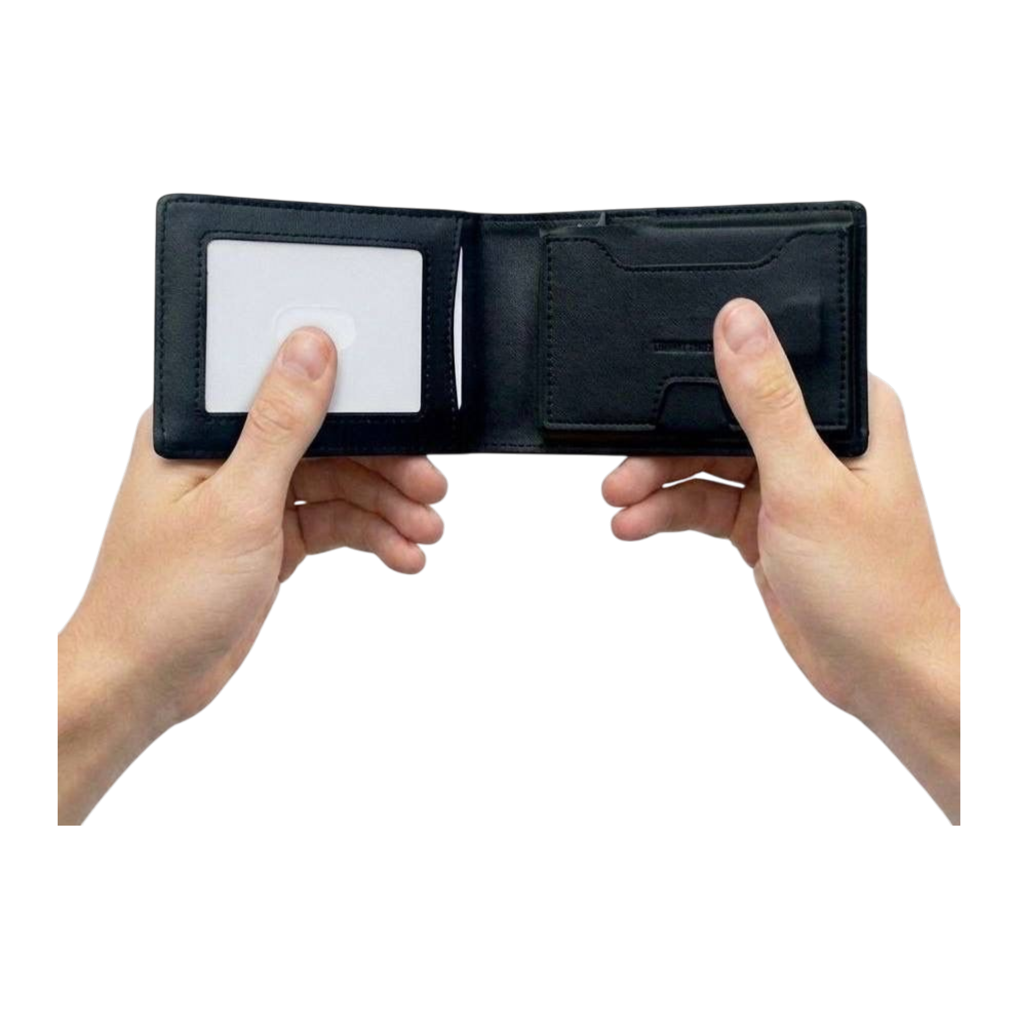 Tommy Black Leather Wallet #4